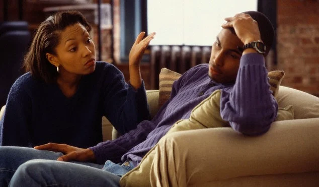 Black Couple Arguing Marriage Divorce